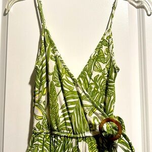 Sincerely Jules leaf print jumpsuit